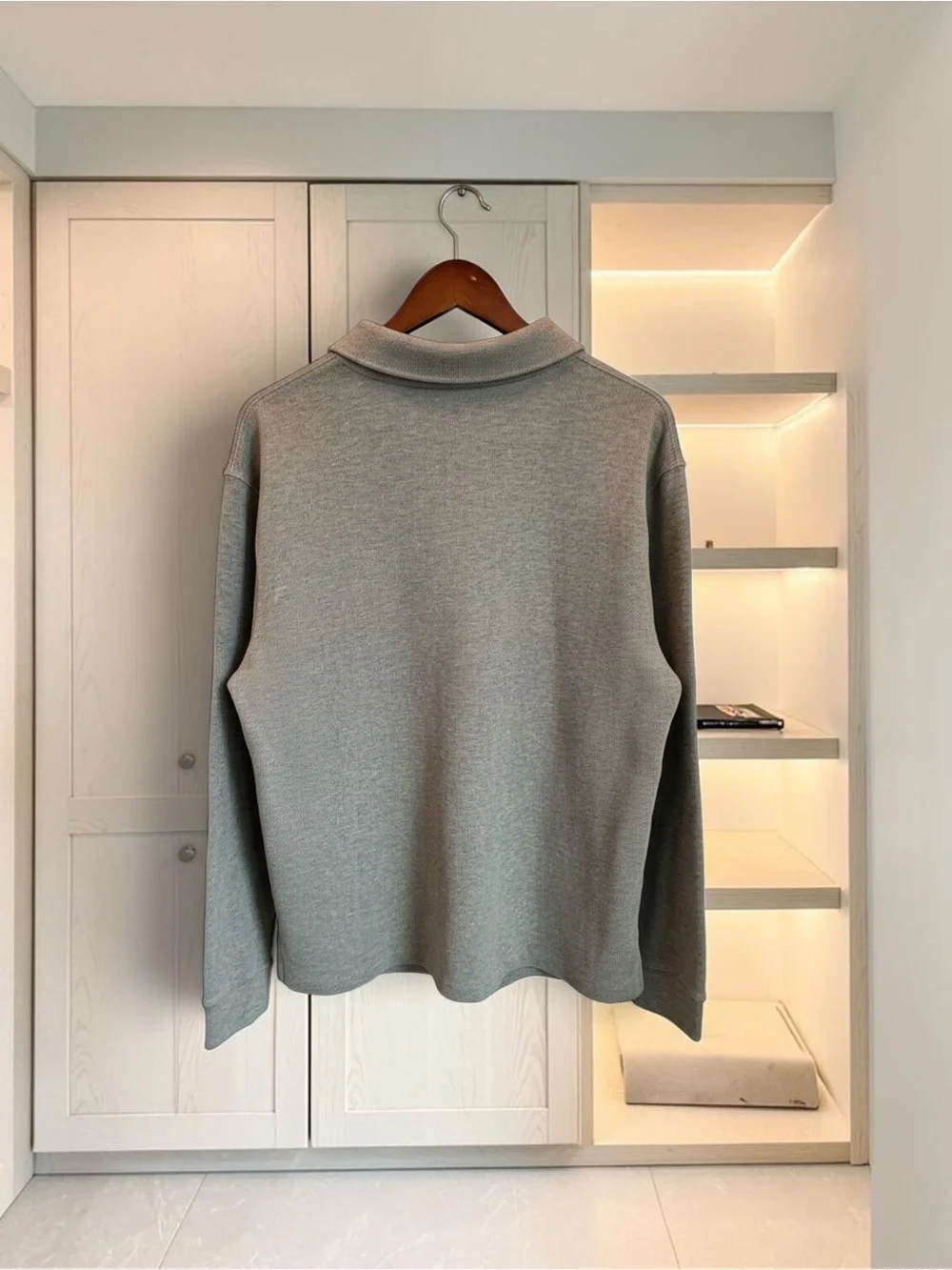 Polo Ralph Lauren Men’s XL Gray Cotton Quarter Zip Pullover Pony